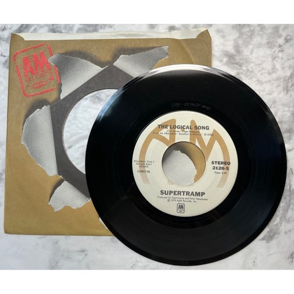 Supertramp The Logical Song / Just Another Nervous Wreck 45 Rock 1979 VG+ - Picture 3 of 6